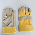 Heat-resistant cowhide and canvas skin welding gloves/safety protection welding gloves
